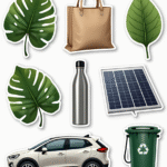 Eco-Friendly Icons - Sticker Sheet v9